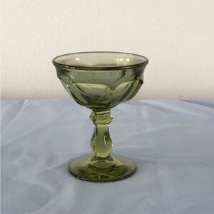 Vintage Green Champagne Glasses. Set/4.